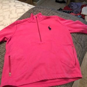 Polo pull over sweatshirt
